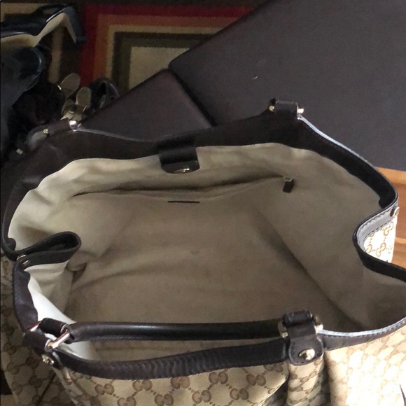 Genuine Gucci Sukey Chocolate Large Bag - Picture 2 of 6